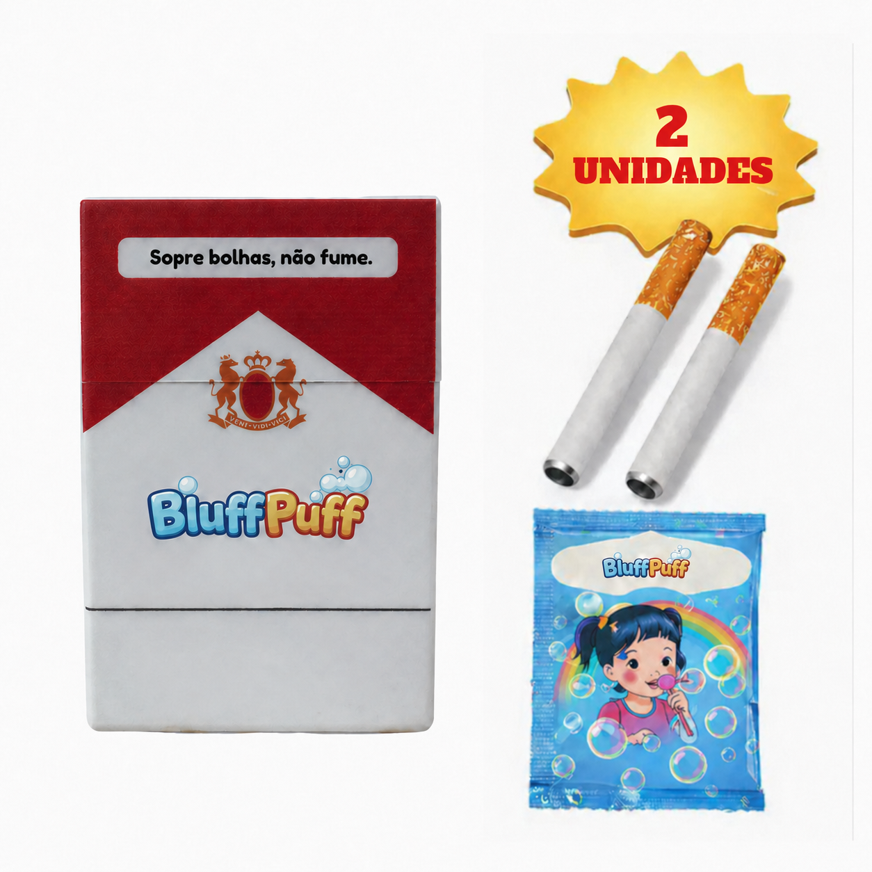 Cigarro de Bolhas - Faça Bolhas de Sabão, Não Fume