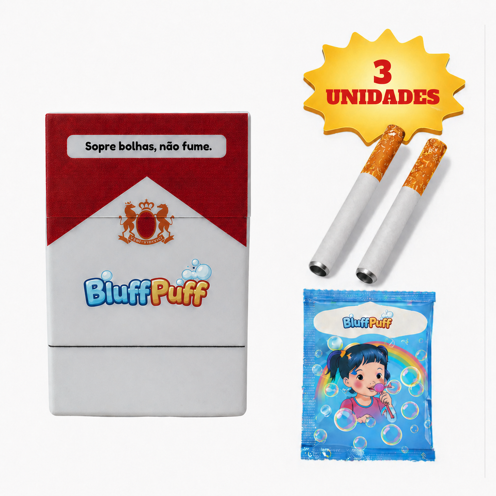 Cigarro de Bolhas - Faça Bolhas de Sabão